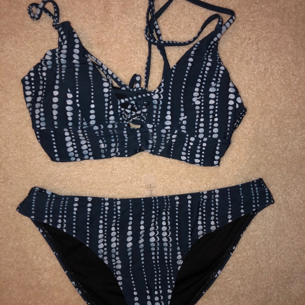 Cross tie cupshe swimsuit